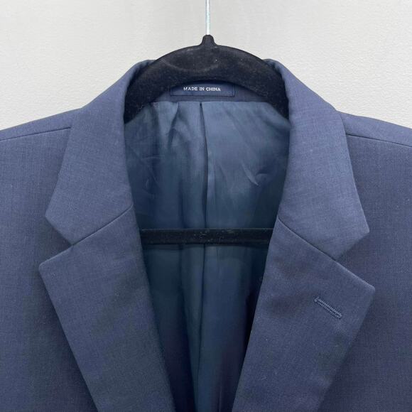 Ralph Ralph Lauren Sport Coat Mens 44S Navy Blue 100% Wool Blazer Jacket - Picture 4 of 12